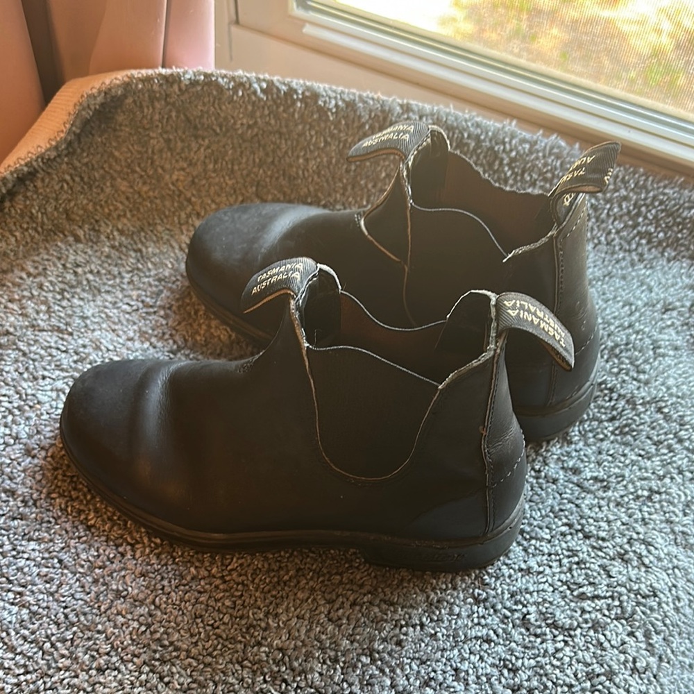 Black Leather Chelsea Boots